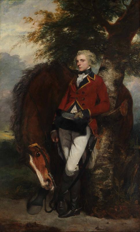 Sir Joshua Reynolds Captain George K H Coussmaker oil painting image